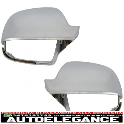 calotte specchietti adatte per audi a5 8t (2011-2016) a3 8p (2011-2013) a4 b8.5 facelift (2012-2015) estinzione alloggiamento completo placcato in alluminio senza assistenza laterale AUTOELEGANCERICAMBI