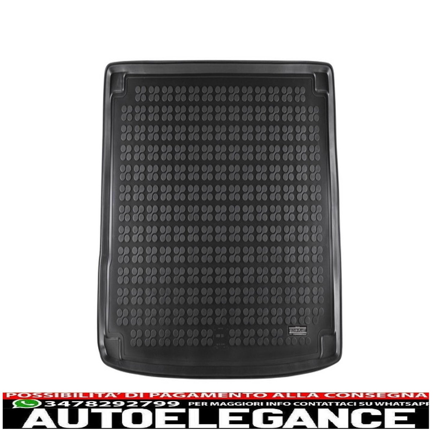Black rubber trunk mat suitable for BMW X6 (F16) 2015+