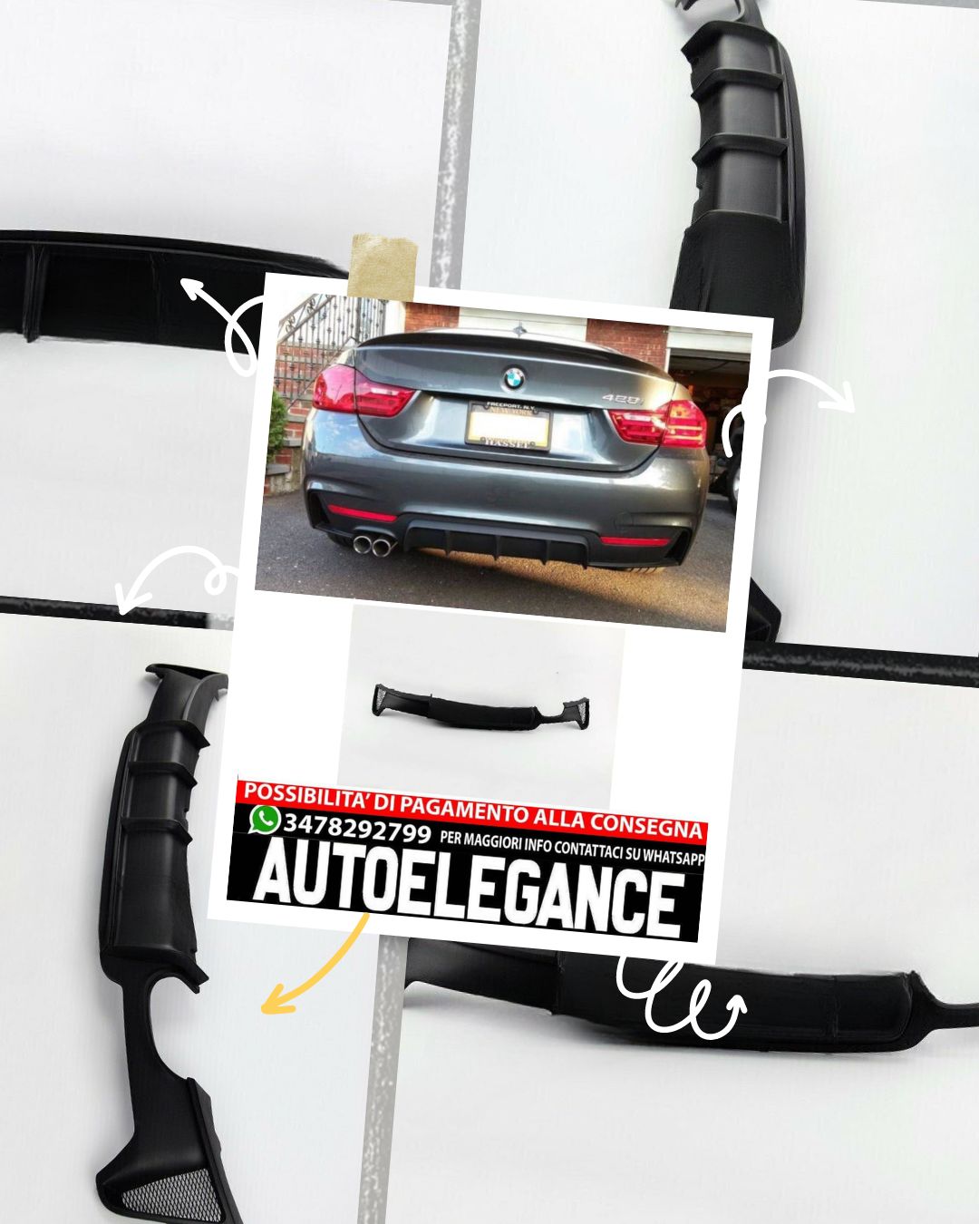 DIFFUSER suitable for BMW 4 F32/F33/F36 2013-2020