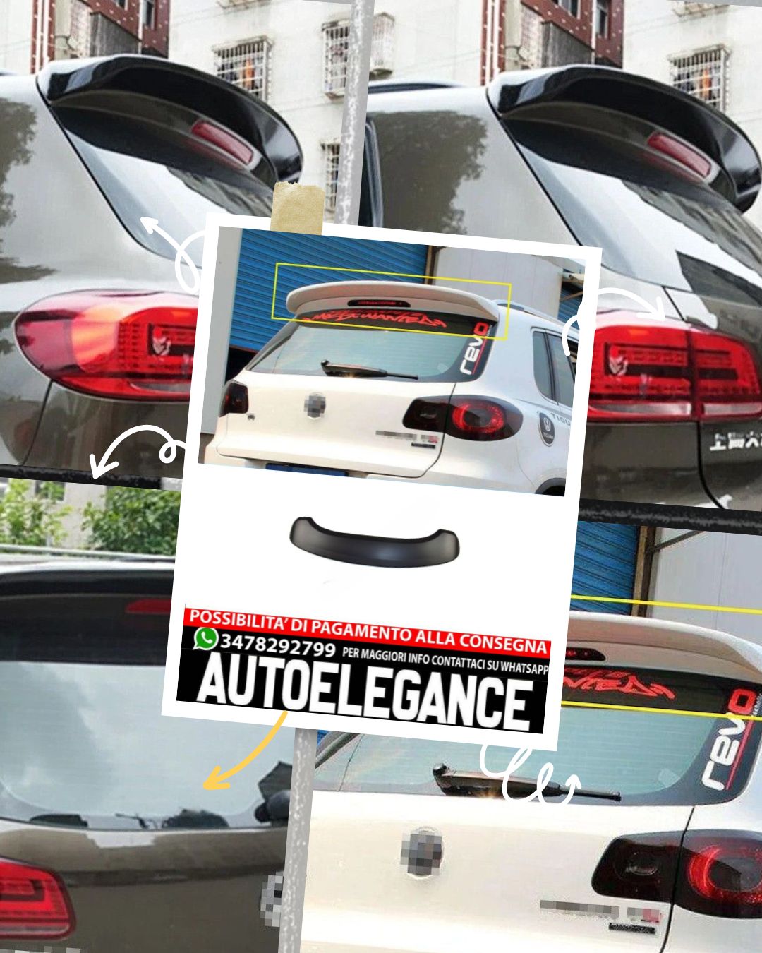 SPOILER adatto per VW TIGUAN 2007-2016