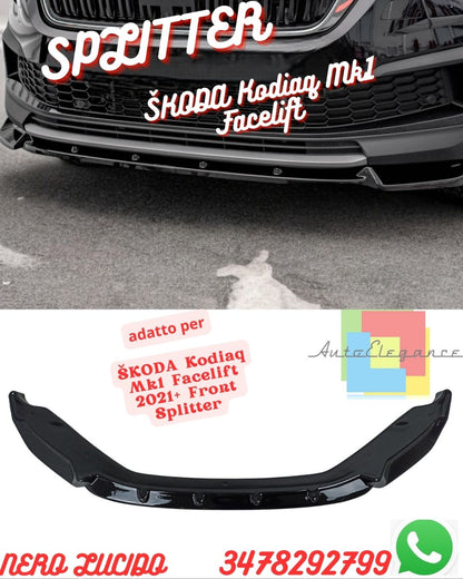 Splitter adatto per ⭐ŠKODA Kodiaq Mk1 Facelift 2021+ ⭐