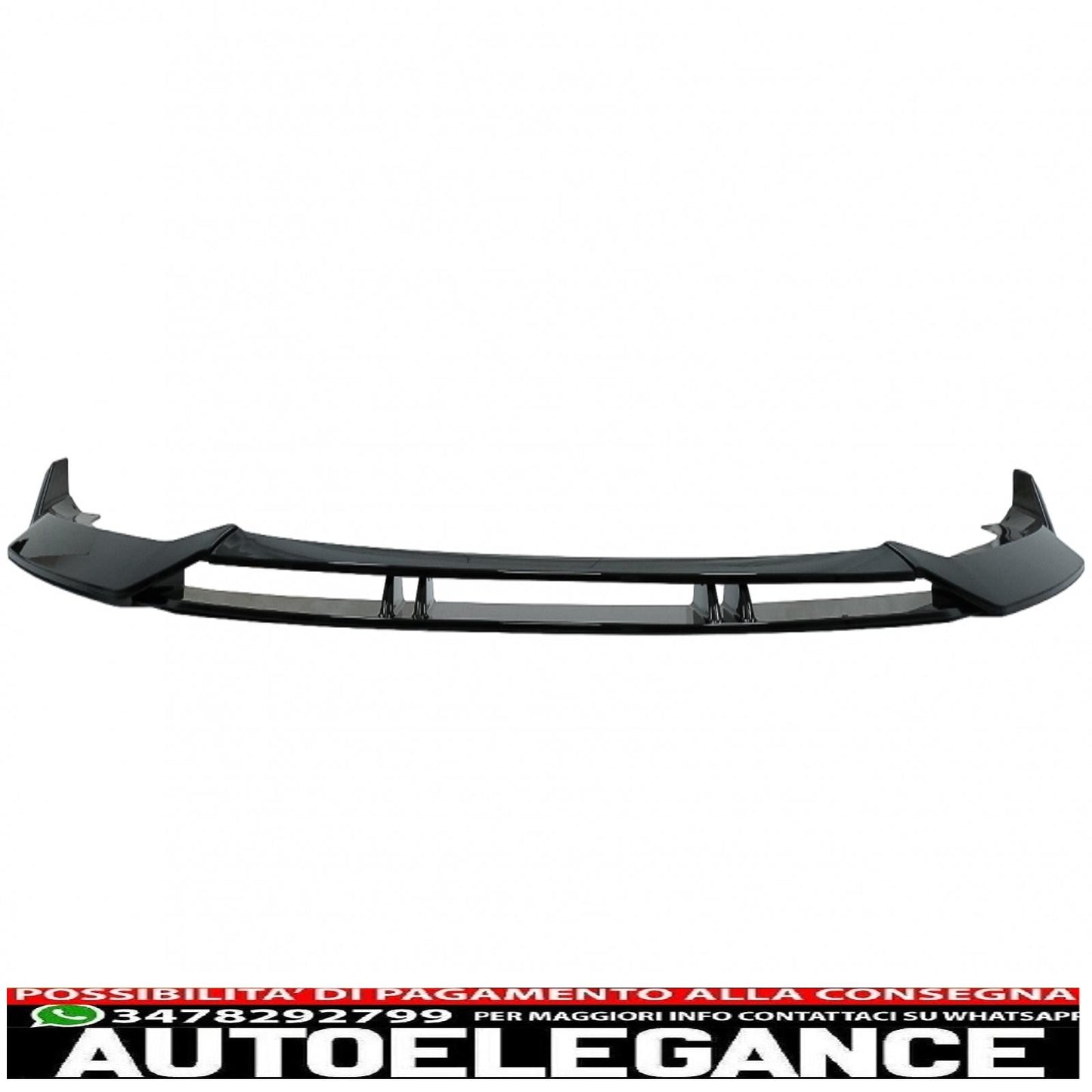 Additional spoiler for front bumper suitable for audi a3 8v restyling s-line (2017-up) piano black 
