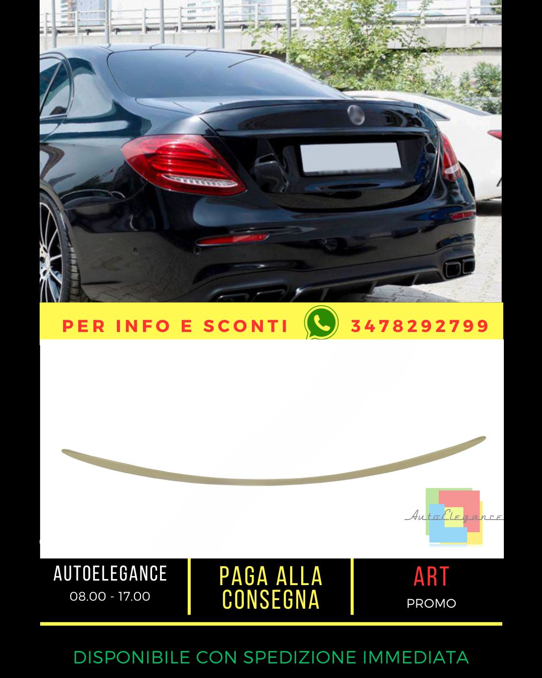⭐SPOILER ADATTO PER Mercedes E class W213 2016+ Sedan⭐