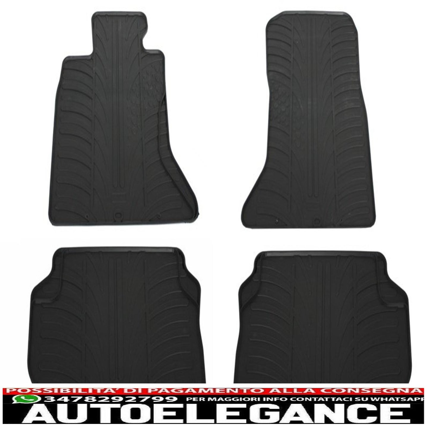 Rubber mats suitable for BMW 5 Series F10 (2010-up) black
