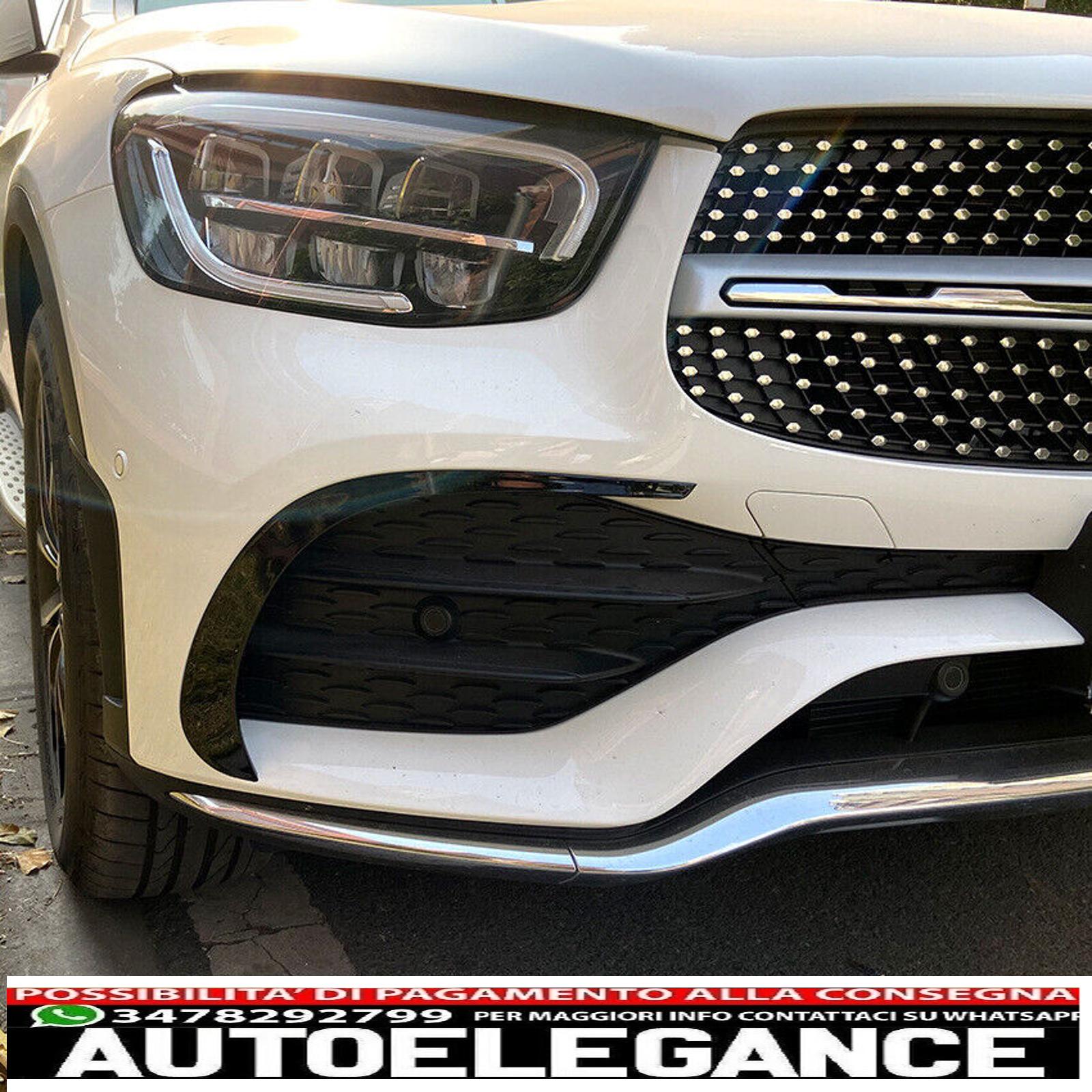 adatto per mercedes x253 c253 glc amg line (facelift) flaps aerodinamici anteriori-mostra il titolo originaletesto originalepasst für mercedes x253 c253 glc amg line (facelift) front aero flaps AUTOELEGANCERICAMBI