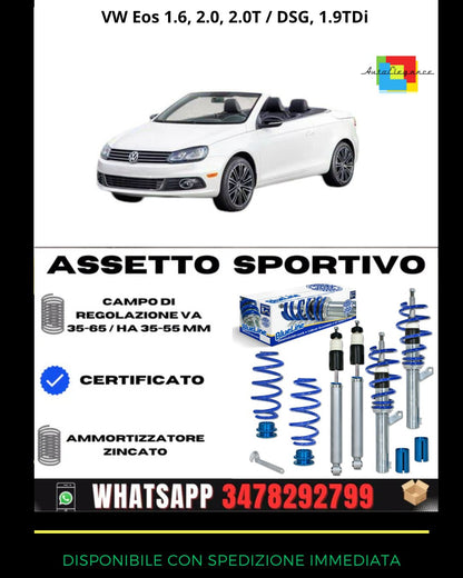 🔥Assetto sportivo adatto per VW Eos 1.6, 2.0, 2.0T / DSG, 1.9TDi🔥