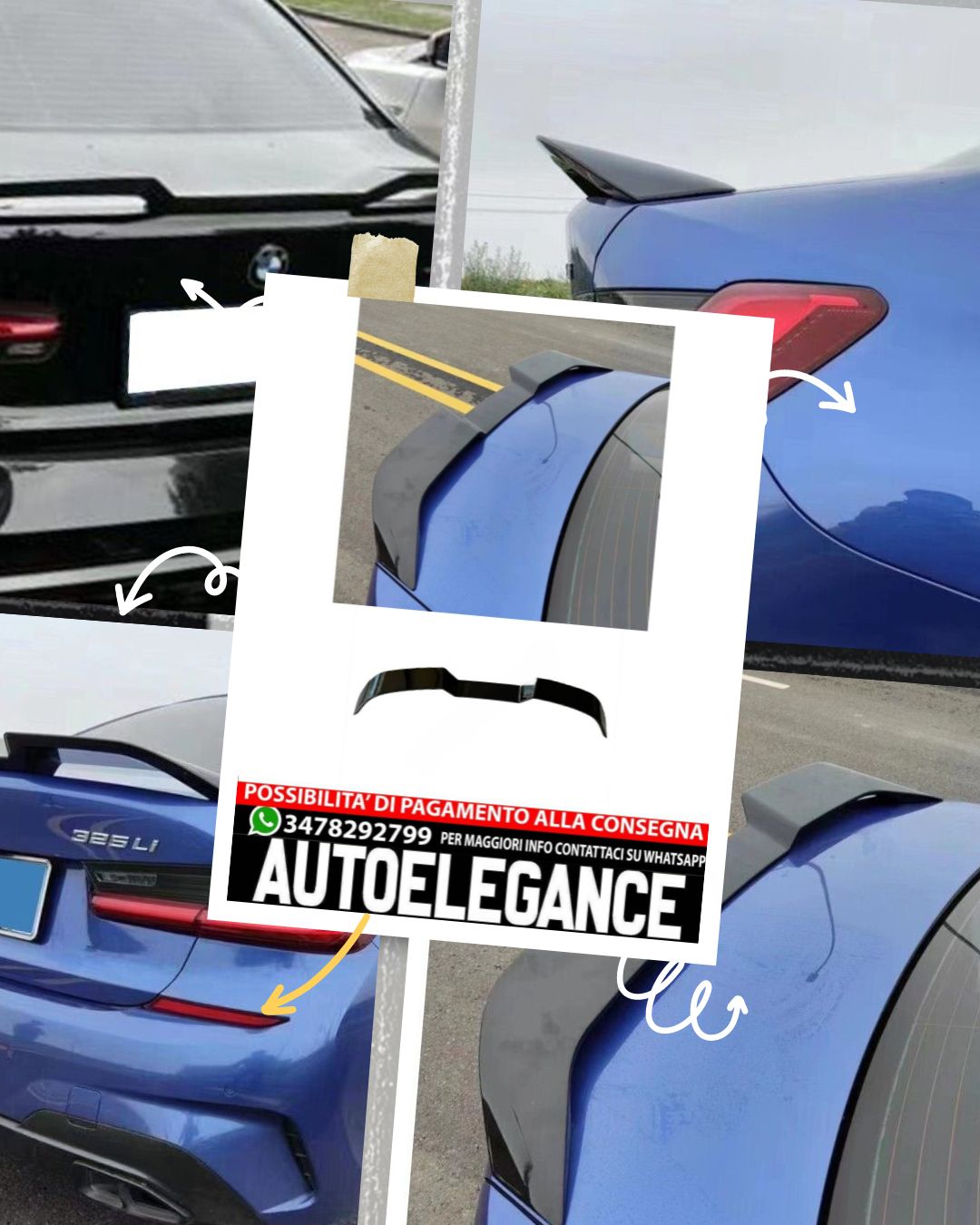 SPOILER adatto per BMW 3 G20 2018+