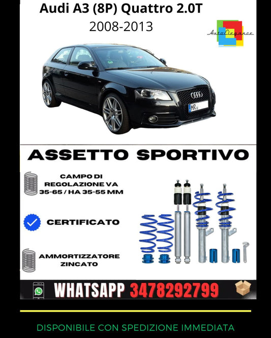 🔥Assetto sportivo ADATTO PER Audi A3 (8P) Quattro 2.0T  2008-2013🔥