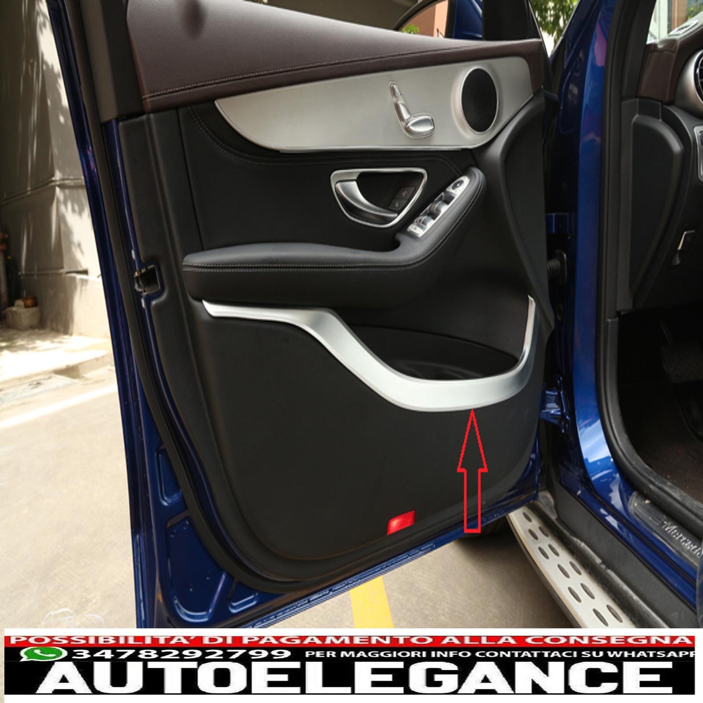 telaio cromato barre ornative rivestimento porta per mercedes x253 classe glc-mostra il titolo originaletesto originalechromrahmen zierleisten türverkleidung für mercedes x253 glc-klasse