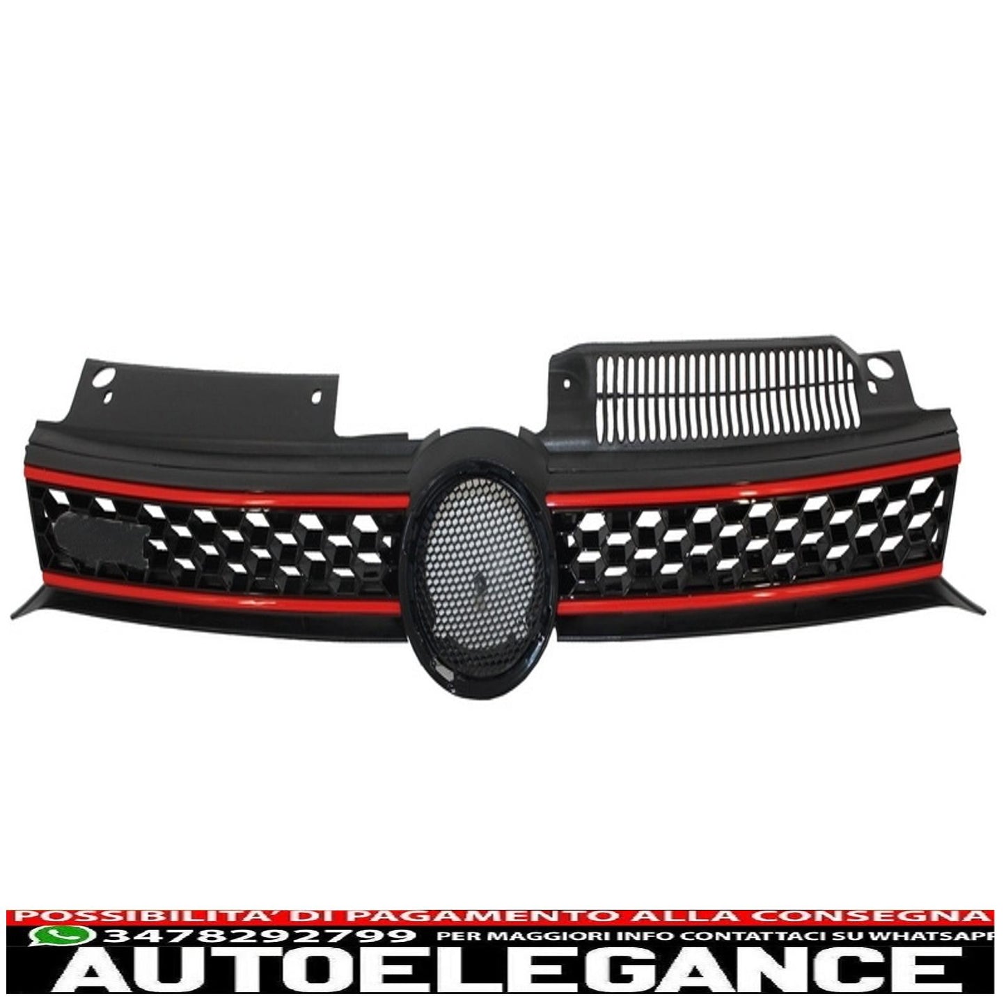 central grill front grill suitable for vw golf 6 vi (2008-2012) gti design