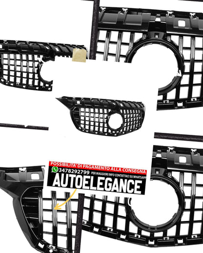 GRIGLIA GT Panamericana adatto per Mercedes CITAN W415 alto lucido nero