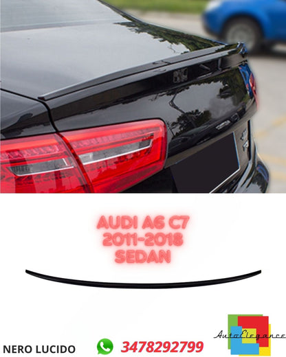 ✨✨ SPOILER NERO LUCIDO  ADATTO PER Audi A6 C7 2011-2018 sedan✨✨