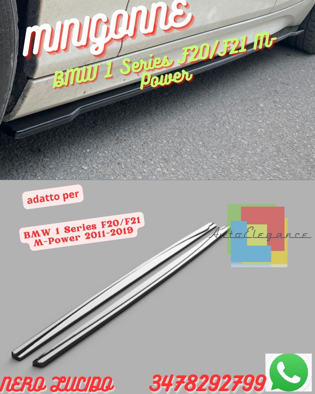 ✨SKIRT SUITABLE FOR BMW 1 Series F20/F21 M-Power 2011-2019✨ 