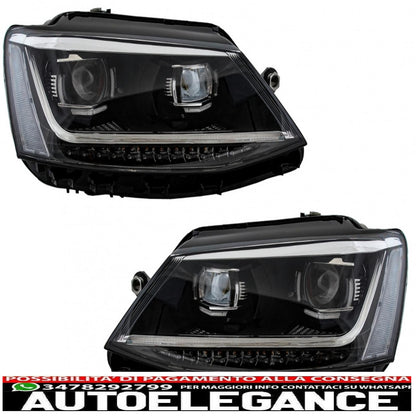 led drl headlights suitable for vw jetta mk6 vi (2011-2017) dynamic turn signals xenon matrix design 