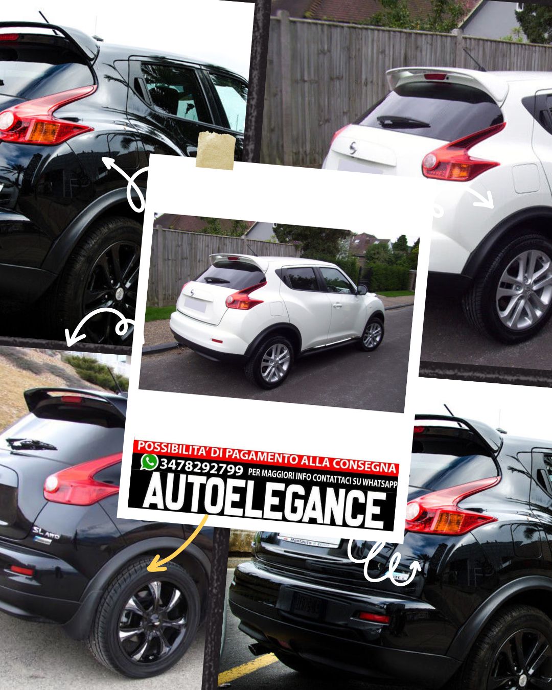 SPOILER adatto compatibile  PER NISSAN JUKE
