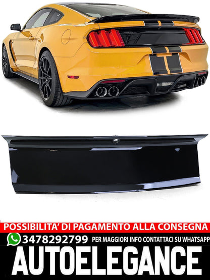 Coperchio Cofano Posteriore GT Look Nero Lucido aftermarket compatibile con Ford Mustang 6 Coupe Cabrio 14-17