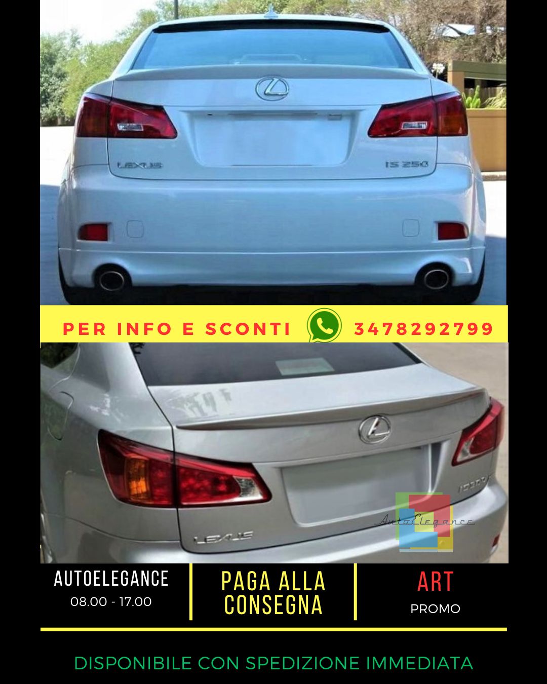 ✨SPOILER compatibile Lexus IS II 2009-2013✨