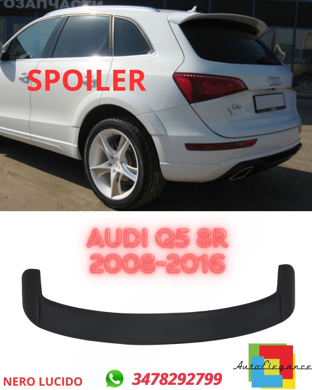 ✨SPOILER SUITABLE FOR Audi Q5 8R 2008-2016✨