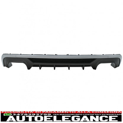 Rear bumper valance diffuser suitable for audi a3 8v restyling hatchback sportback (2016-2019) standard bumper (se) s3 design