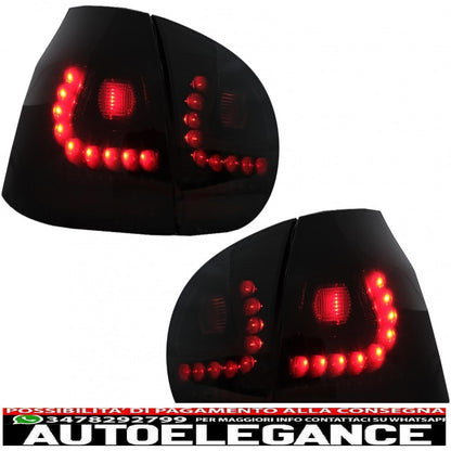 led rear lights for vw golf v 2003-2009 fog lights black/smoke