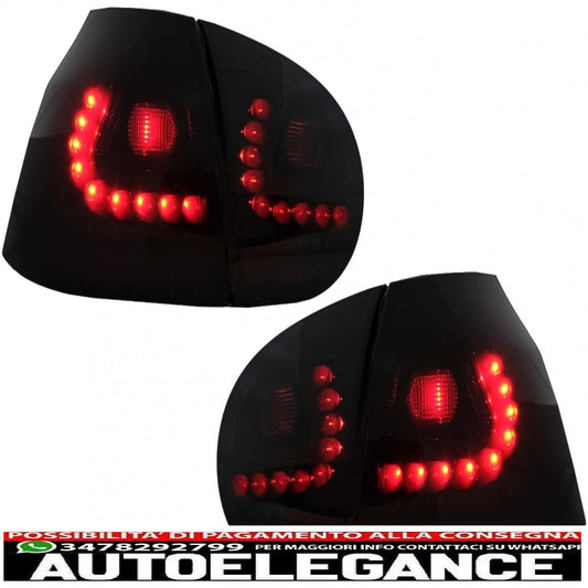 led rear lights for vw golf v 2003-2009 fog lights black/smoke