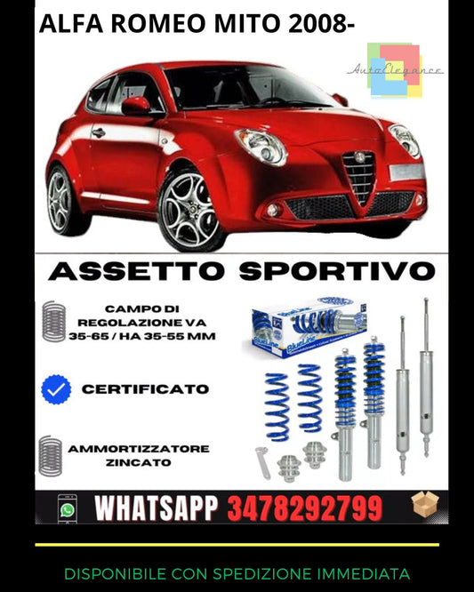 🔥Sports suspension SUITABLE FOR Alfa Romeo MiTo 1.4, 1.4 Turbo 2008-🔥