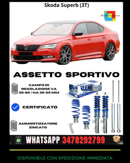 🔥Assetto sportivo ADATTO per Skoda Superb (3T)🔥