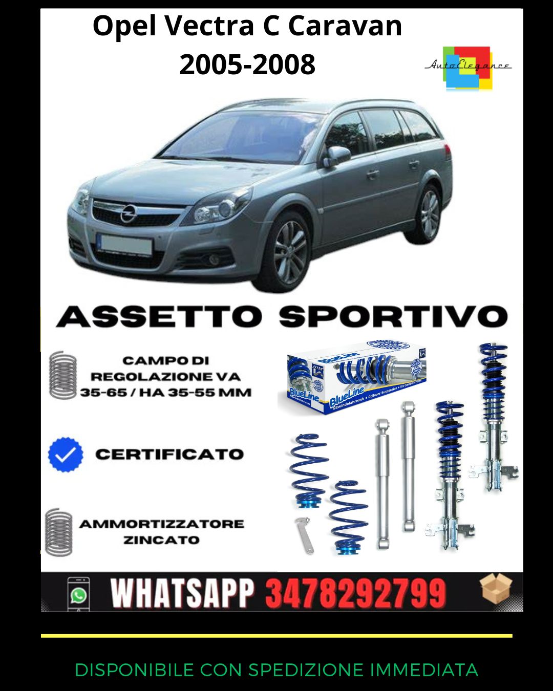 🔥Assetto sportivo ADATTO PER Opel Vectra C Caravan 2005-2008🔥