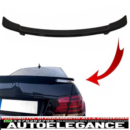 trunk spoiler suitable for mercedes e class w212 (2009-2016) gts design piano black