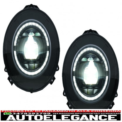 fari anteriori full led adatti per mercedes classe g w463 (2007-2017) design nero facelift 2018