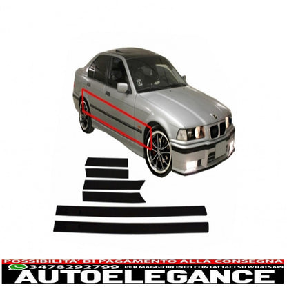 door moldings suitable for bmw e36 3 series limousine touring (1991-1998) sport m3 design