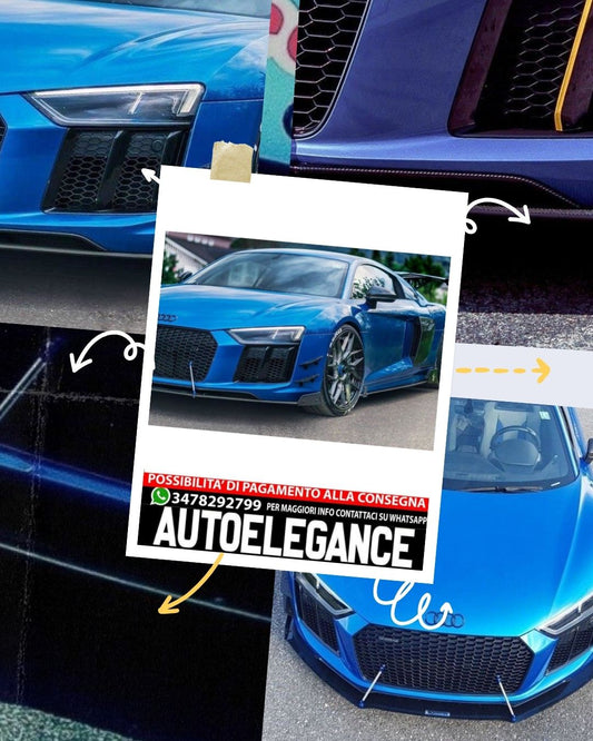 FRONT BUMPER FENDERS (CANARDS) SUITABLE FOR AUDI R8 MK.2 (2015-2018) 
