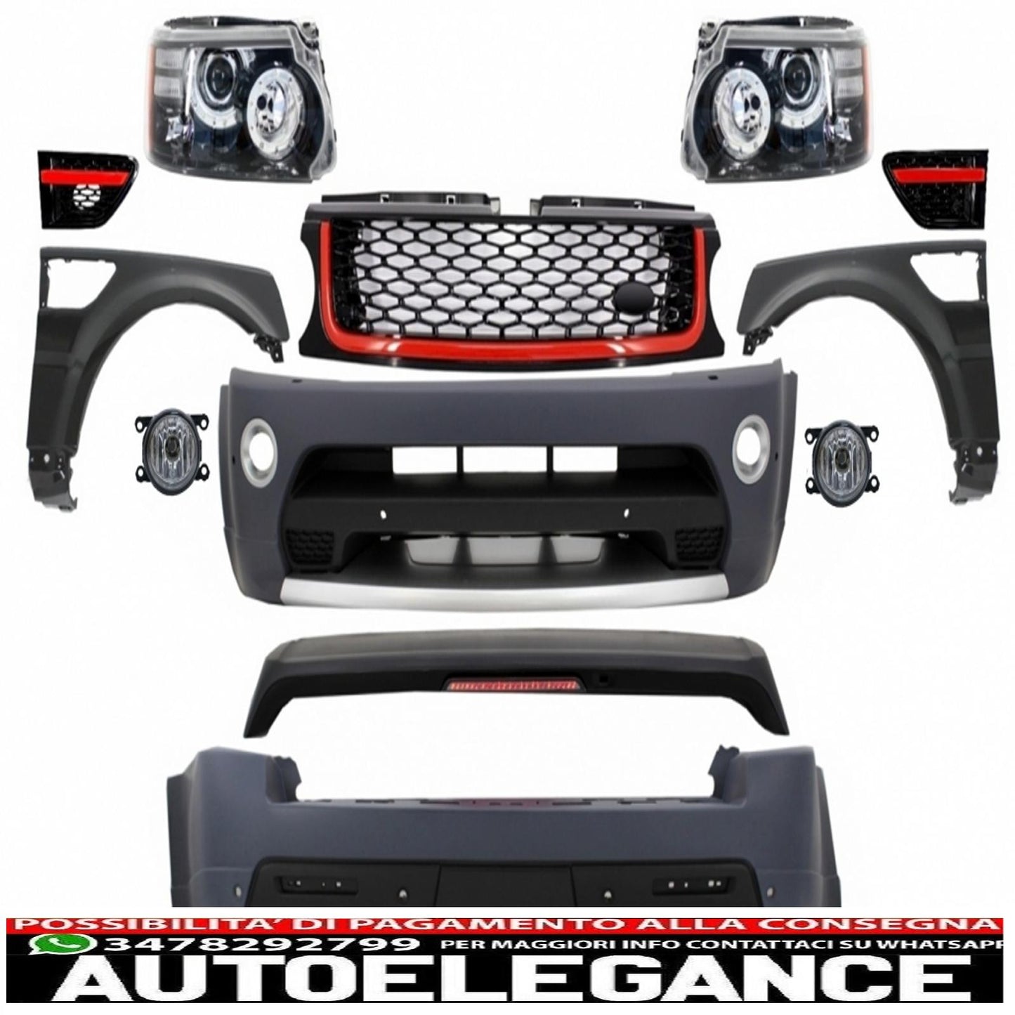 body kit suitable for land rover sport l320 restyling (2009-2013) autobiography design