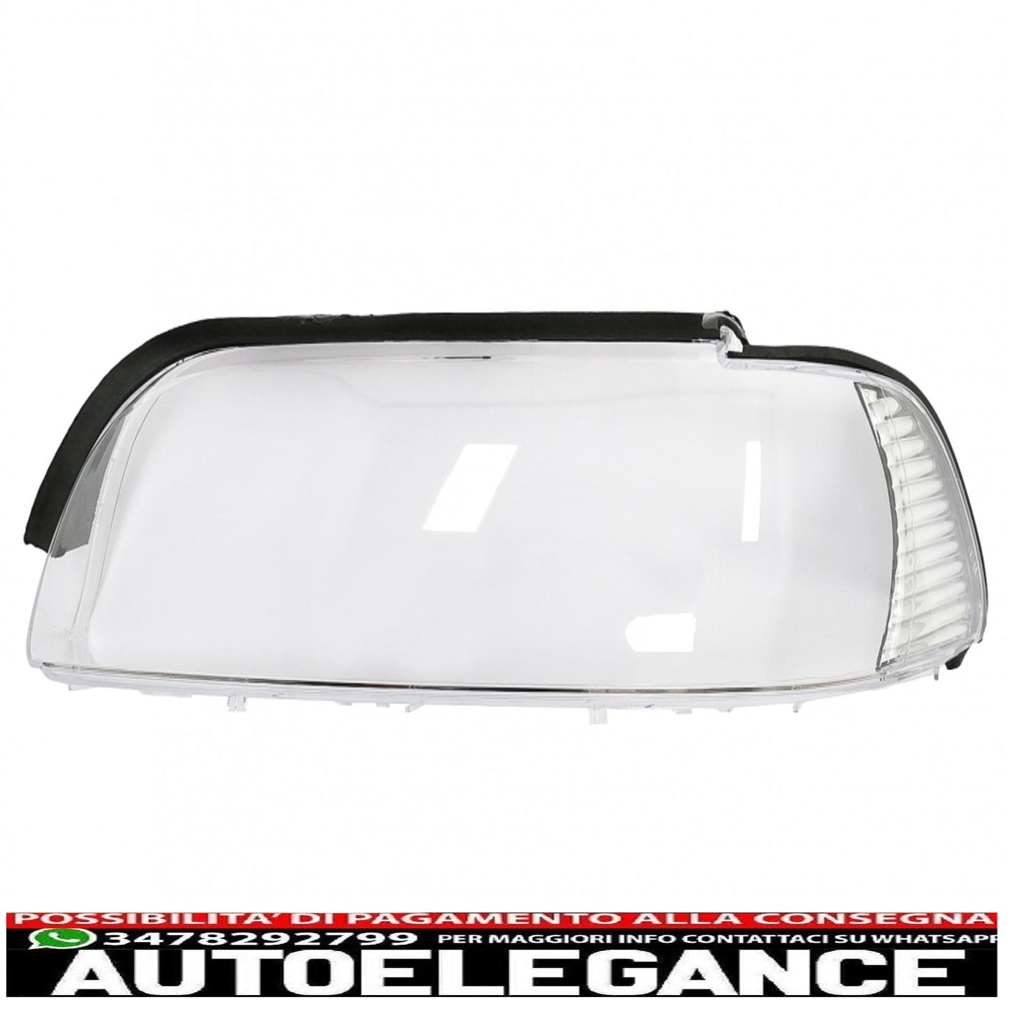 Clear left front headlight lens suitable for bmw 5 series e39 (1995-2000) 