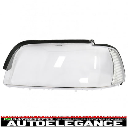 Clear left front headlight lens suitable for bmw 5 series e39 (1995-2000) 