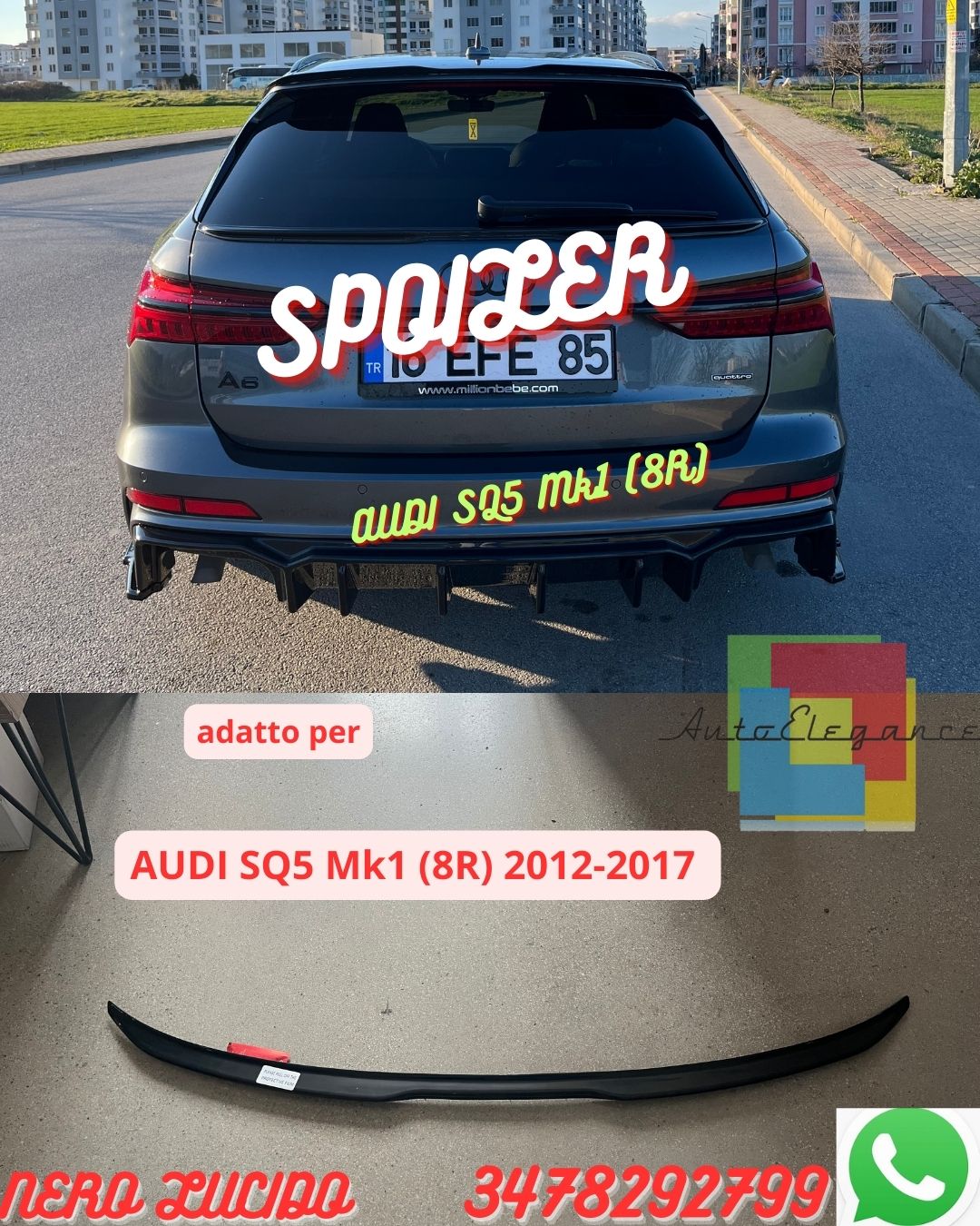 ✨✨Spoiler Bagagliaio ADATTO PER AUDI S6 C8 Avant 2019+✨✨