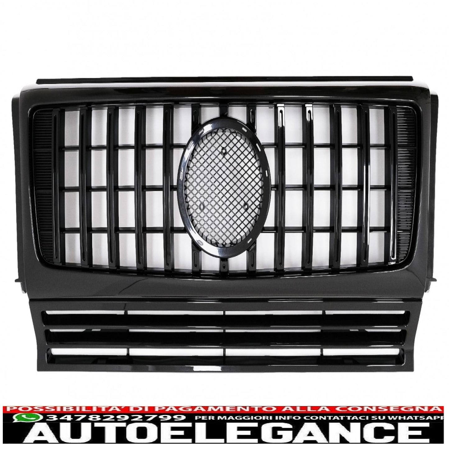 front grille suitable for mercedes g-class w463 (2002-2017) new design g63 gt-r panamericana