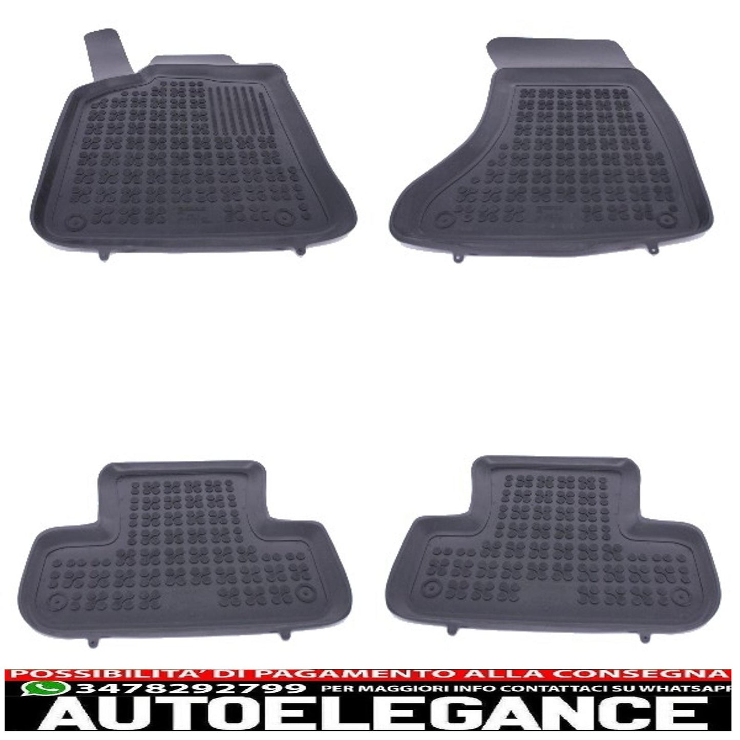 Black rubber mat suitable for audi q5 8r (2008-2017)