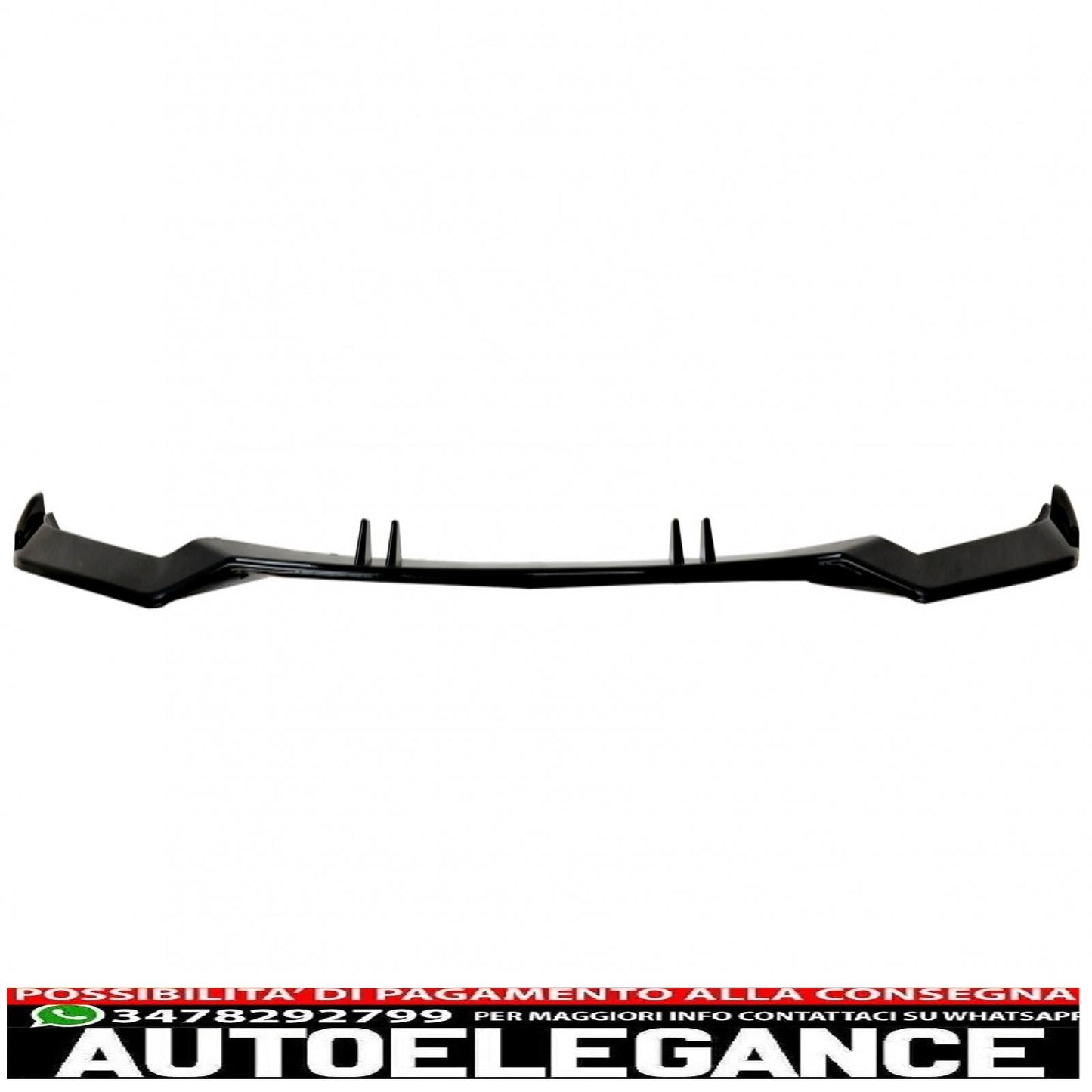 Front bumper additional spoiler suitable for audi a4 b9 8w (2016-2018) piano black RS4 design 