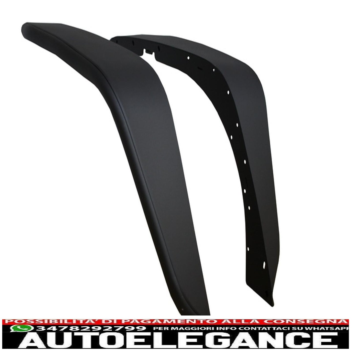 parafanghi anteriori in acciaio piatto con tubo frantoio adatti per Jeep Wrangler Rubicon JK (2007-2017)