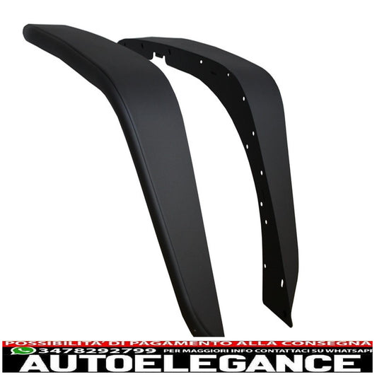 parafanghi anteriori in acciaio piatto con tubo frantoio adatti per Jeep Wrangler Rubicon JK (2007-2017)
