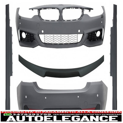 body kit suitable for BMW 4 Series F32 Coupe (2013-up) with boot spoiler sport design matt black 