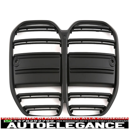 Adatto alla griglia del radiatore sportiva BMW Serie 4 G22 G23 nero opaco AUTOELEGANCERICAMBI