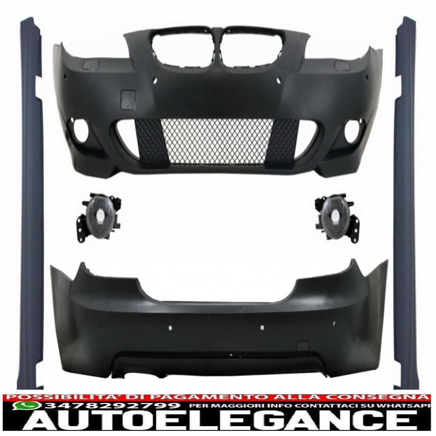 body kit suitable for bmw 5 series e60 (2003-2007) m-technik look with 24mm pdc 
