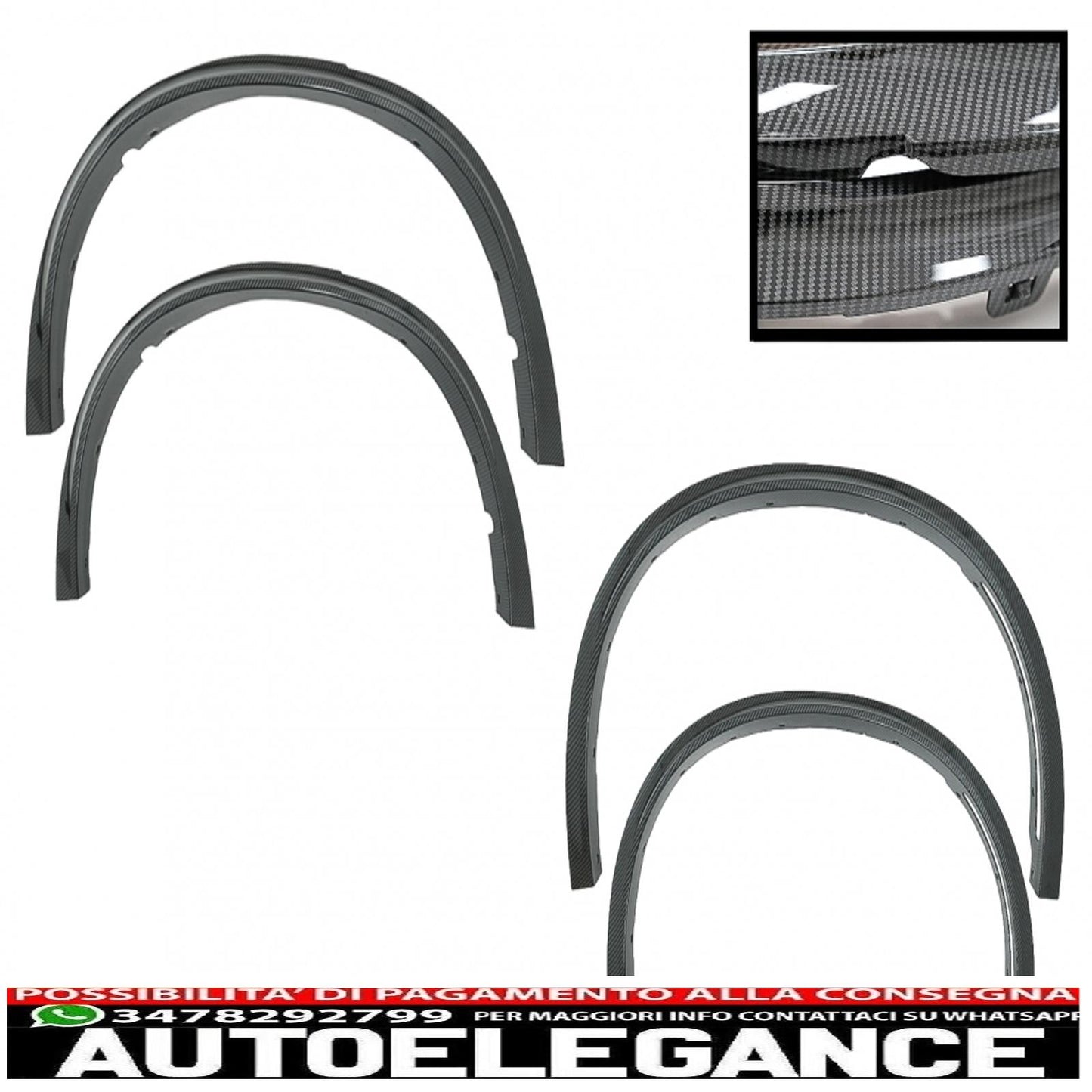 parafanghi passaruota adatti per bmw x5 f15 (2014-2018) m-design m-sport carbon look