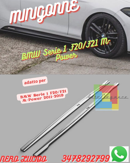 ✨✨Minigonne Laterali BMW Serie 1 F20/F21 M-Power 2011-2019 Versione 2✨✨