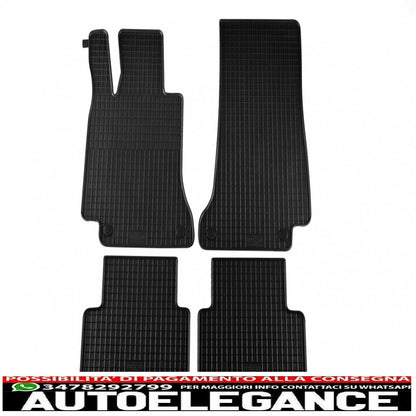 Rubber mat suitable for mercedes c class w205 2014+ black