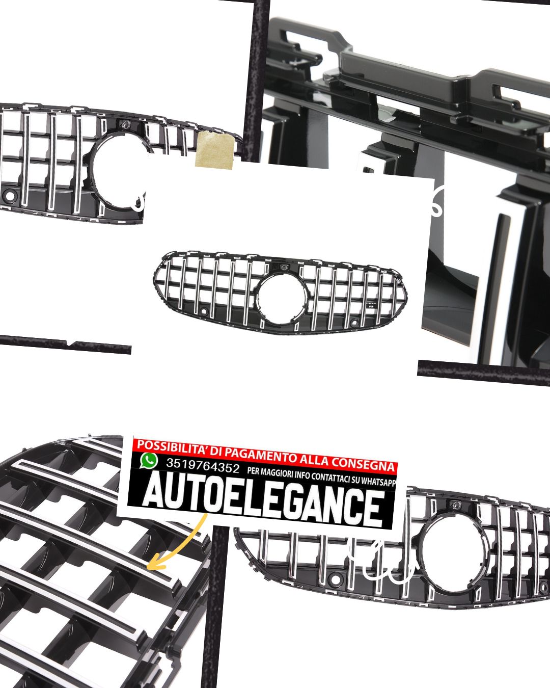 GRIGLIA GT Panamericana Adatto per Mercedes Classe C W206 S206 2021 Standard