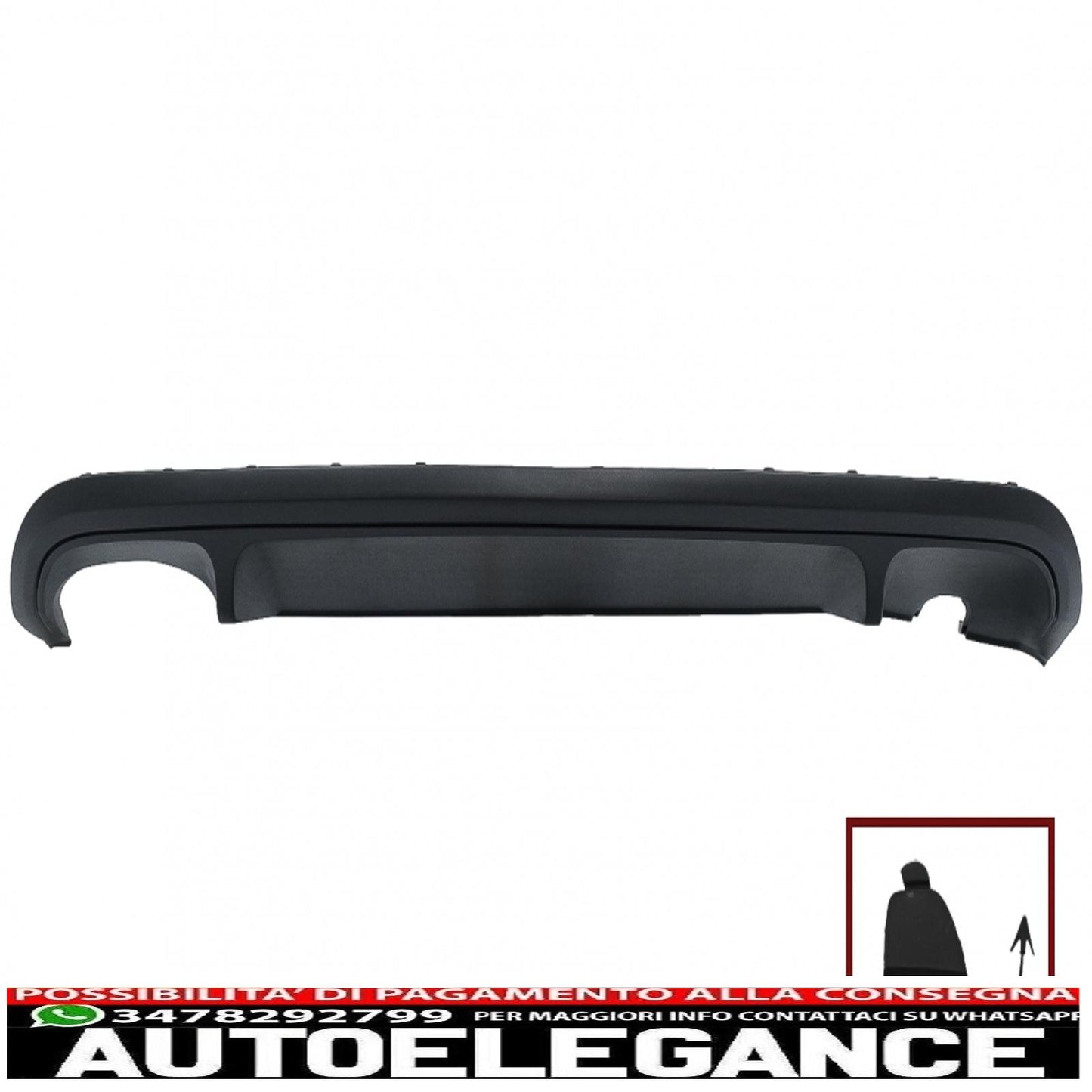 Diffusore aria paraurti posteriore adatto per vw jetta mk6 vi (2011-2014) gli design
