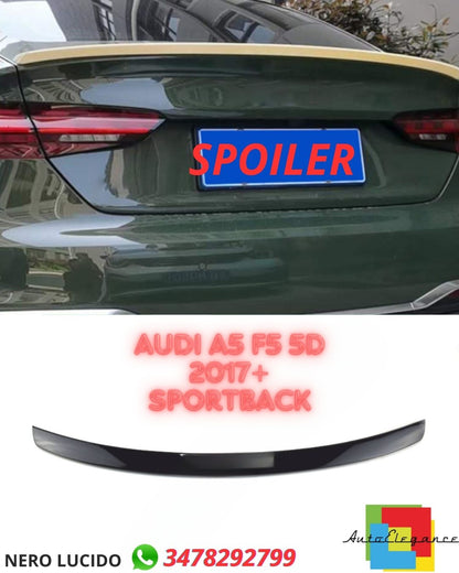GLOSSY BLACK SPOILER SUITABLE FOR ✨Audi A5 F5 5D 2017+ Sportback✨